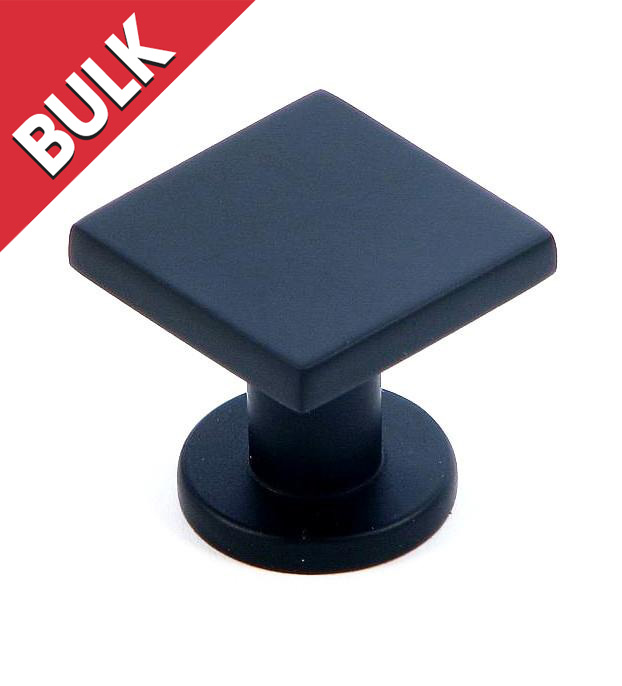 SoHo 1" Cabinet Knob in Matte Black Bulk Pack - 25/Box